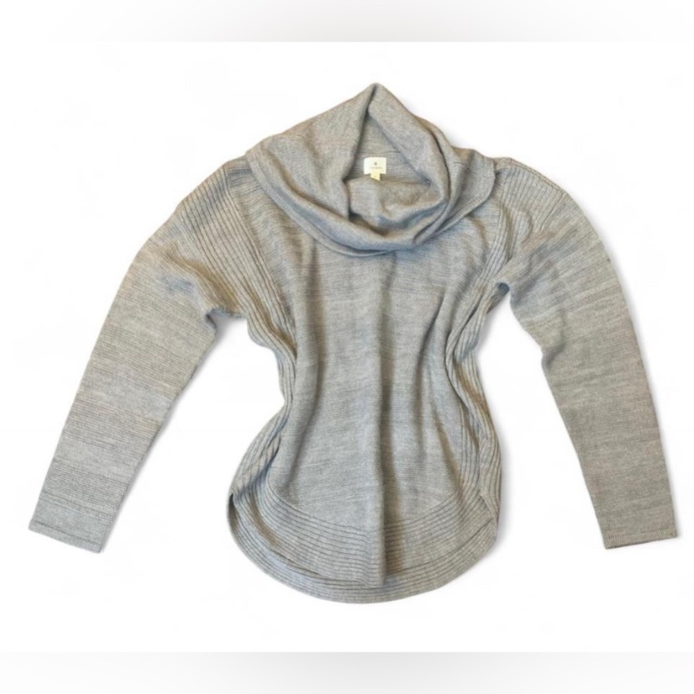dressbarn Light Gray Cowl Neck Sweater